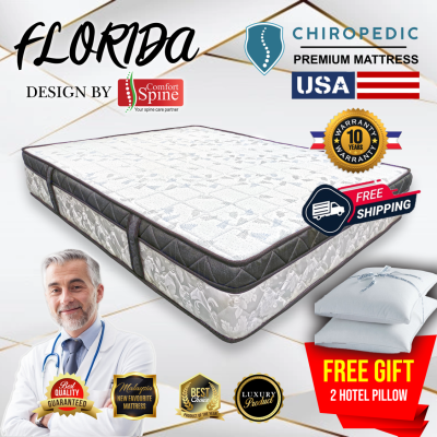 Comfort Spine - Florida King / Queen / Single Size 10" Mattress Chiropedic Spring