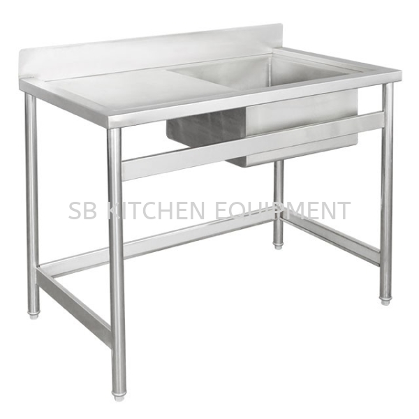 Stainless Steel Single Bowl Sink Kitchen Equipment Selangor, Malaysia, Kuala Lumpur (KL), Sungai Buloh Supplier, Suppliers, Supply, Supplies | SB KITCHEN EQUIPMENT