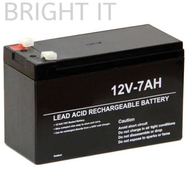 HDU 12V 7AH Battery Accessories Door Access System Product Melaka, Malaysia, Batu Berendam Supplier, Suppliers, Supply, Supplies | BRIGHT IT SALES & SERVICES