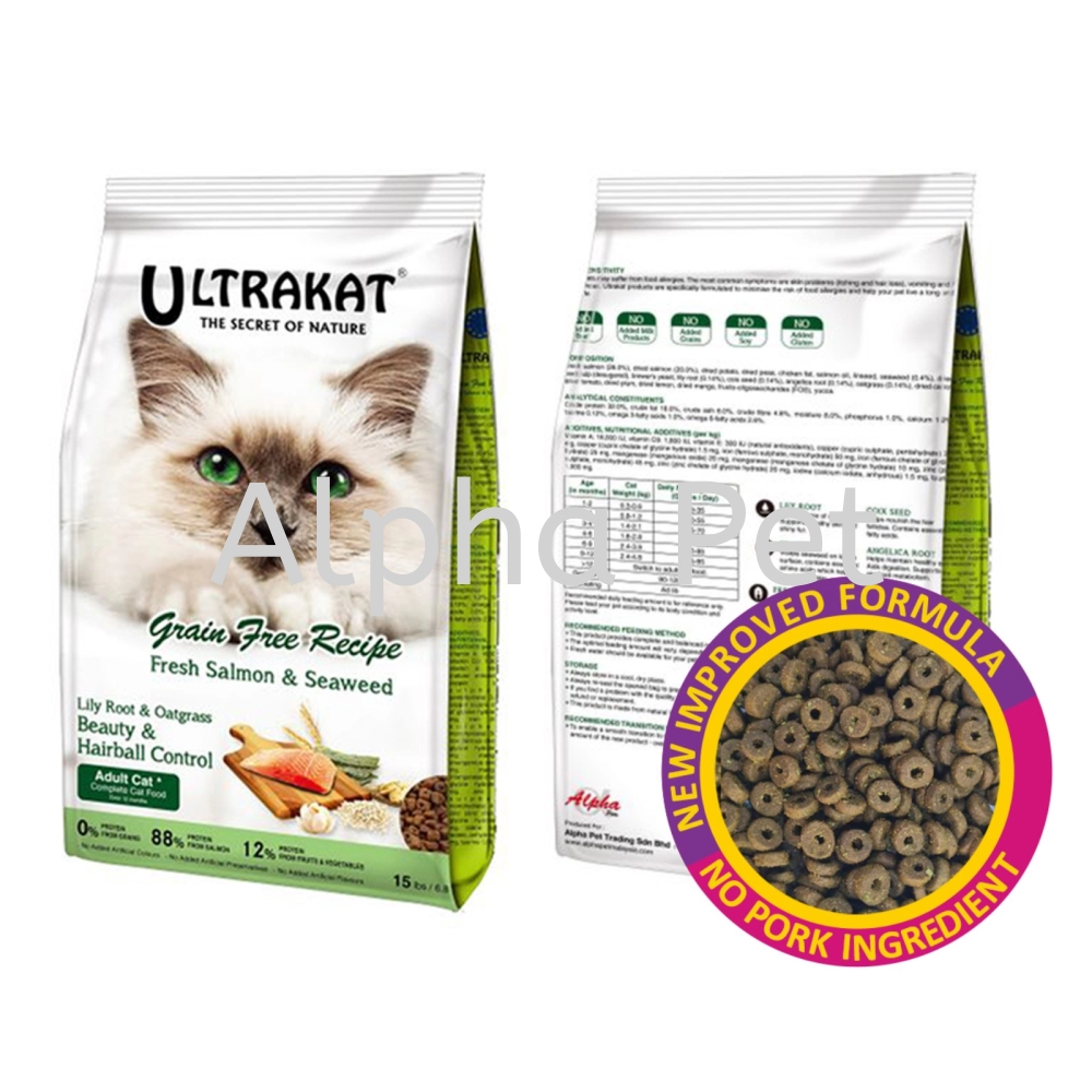 Ultrakat Grain Free Cat Food (Fresh Salmon & Seaweed)
