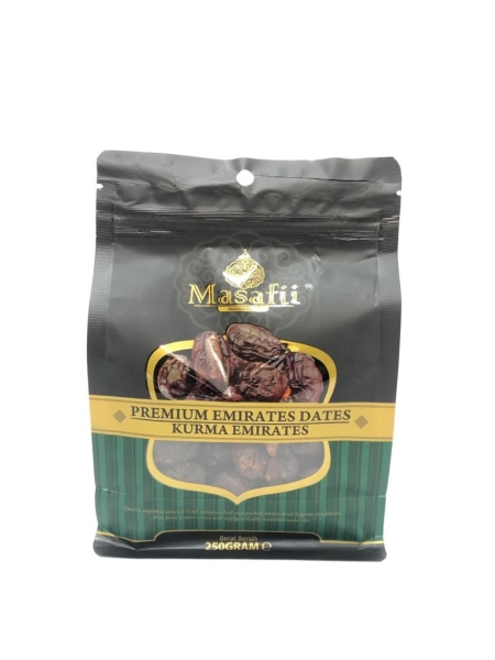 Masafii Premium Emirates Dates 250gm  KURMA / DATES Arabic Hotel Malaysia, Selangor, Kuala Lumpur (KL), Shah Alam, Petaling Jaya (PJ) Supplier, Manufacturer, Supply, Supplies | Milky Way Food Industries Sdn Bhd