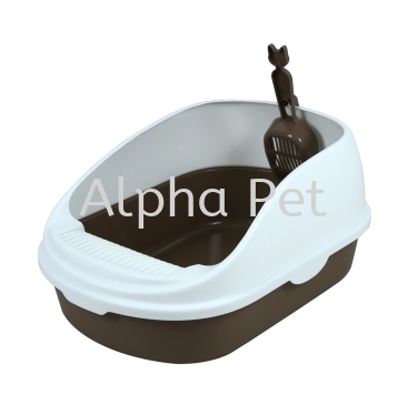Cat Litter Tray With Cover & Scoop (CP6002)