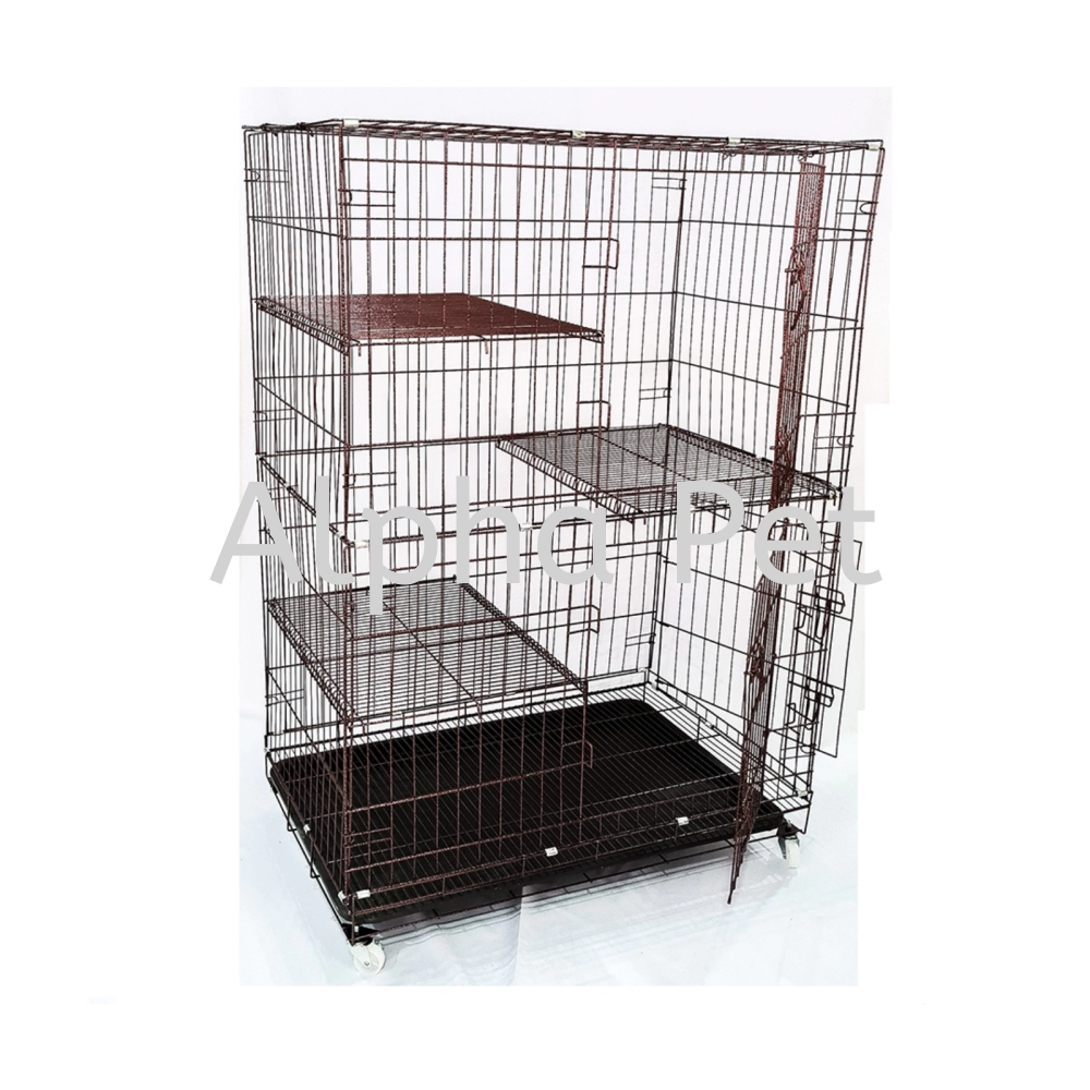 3 Layer Cat Cage (AC6233) Alpha Cat Products Cat Cages Melaka, Malaysia,  Telok Emas Supplier, Wholesaler, Supply, Supplies | Alpha Pet Trading Sdn  Bhd
