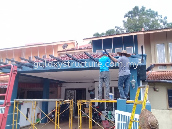 Acp Awning @ Jalan Dm 3/2A, Taman Desa Mas, 48000 Rawang. Aluminum Composite Panel Selangor, Malaysia, Kuala Lumpur (KL), Shah Alam Supplier, Suppliers, Supply, Supplies | GALAXY STRUCTURE & ENGINEERING SDN BHD