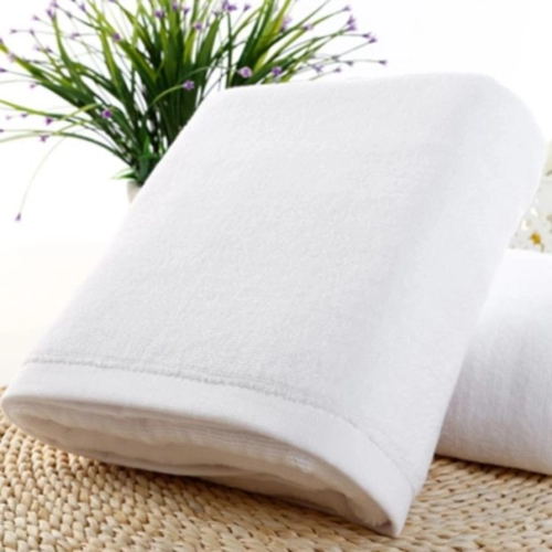 100% Cotton Hotel White Bath Towel Gym Towel 500g 70x140cm Tuala Mandi Putih - Luxez Sdn Bhd