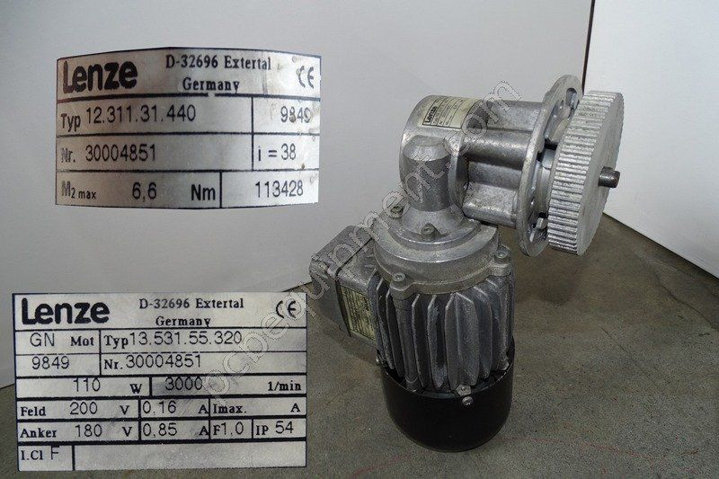 13.531.55.320 1353155320 LENZE Motor with Gearhead Repair Malaysia Singapore Indonesia USA Thailand