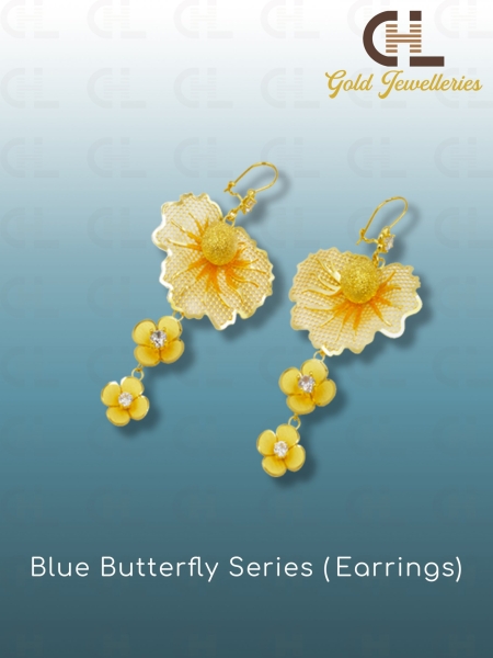 BLUE BUTTERFLY SERIES (EARRINGS) Ear Rings Malaysia, Penang Manufacturer, Supplier, Supply, Supplies | CHL Innovation Industries Sdn Bhd