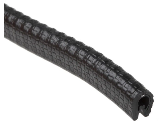 619-1506 RS PRO PVC Black Edge Protector Strip, 20m x 9.5 mm x 6.5mm