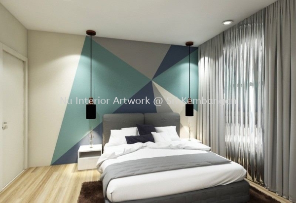 Bedroom Creative Wall Paint Design Bedroom Design Selangor, Malaysia, Kuala Lumpur (KL), Seri Kembangan Services | NU Interior Art Work