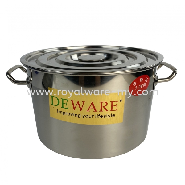 Deware 50cm 3MM Soup Pot Deware Stainless Steel Malaysia, Selangor, Kuala Lumpur (KL), Klang Supplier, Manufacturer, Supply, Supplies | Wei Khing Marketing Sdn Bhd