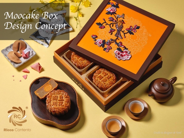 Embroidery Graphic Box Mooncake Box Design & Concept Printing & Packaging Singapore, Selangor, Kuala Lumpur (KL), Malaysia Service, Supplier, Supply, Supplies | Ricco Contento