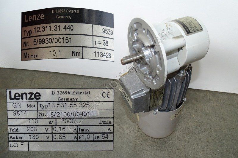 13.531.55.325 1353155325 LENZE DC Motor with Gearhead Repair Malaysia Singapore Indonesia USA Thailand