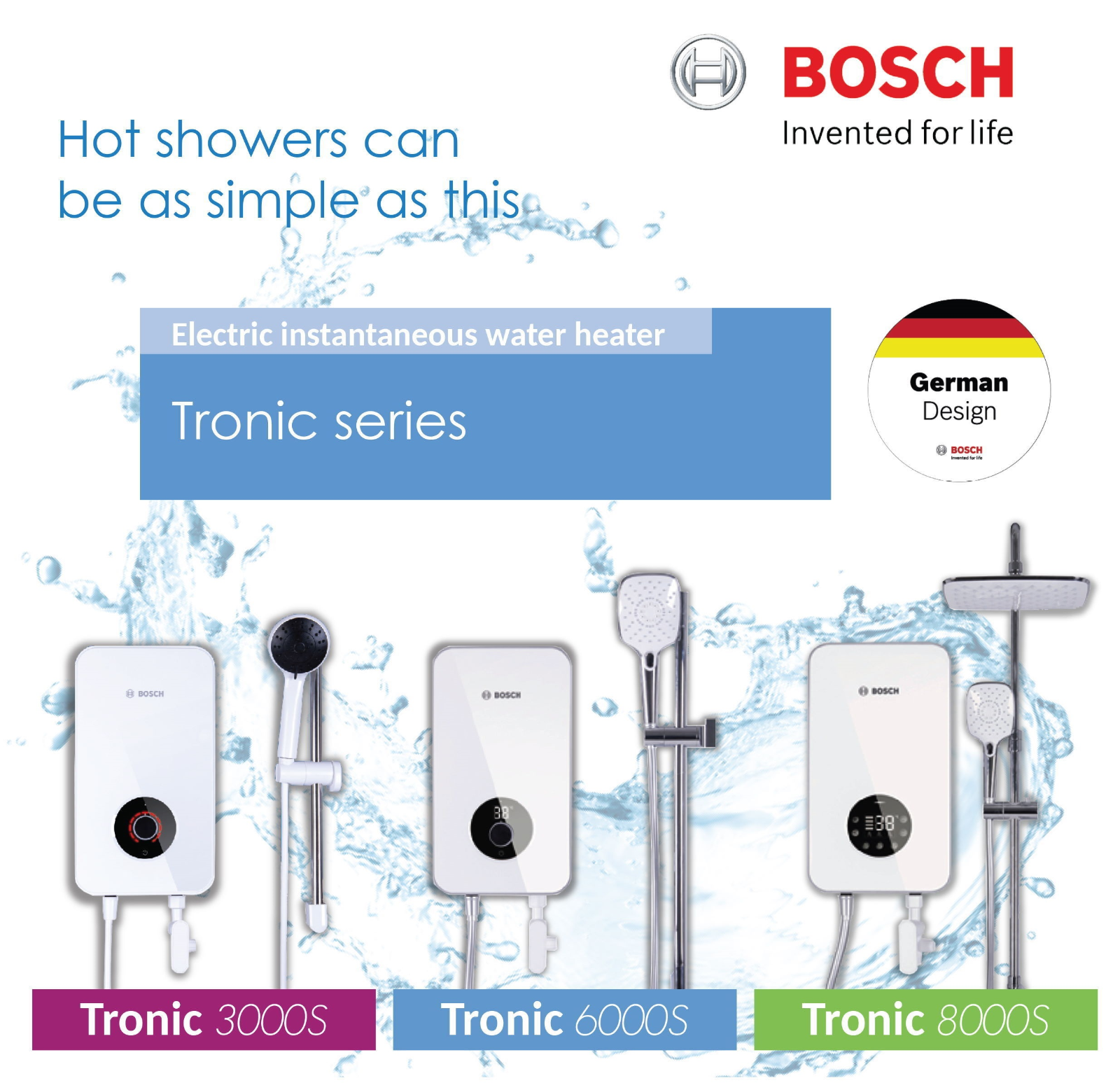 BOSCH ELECTRIC INSTANTANEOUS WATER HEATER TRONIC SERIES TRONIC 8000S (WS) WATER  HEATER LIGHTING u0026 ELECTRICAL Selangor, Malaysia, Kuala Lumpur (KL), Sungai  Buloh Supplier, Suppliers, Supply, Supplies | DJ Hardware ...