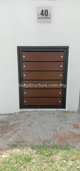 Rubbish Door with Aluminum Plate @ Jalan Bayu Impian, Kota Bayu Emas, 41200 Klang. Gate Selangor, Malaysia, Kuala Lumpur (KL), Shah Alam Supplier, Suppliers, Supply, Supplies | GALAXY STRUCTURE & ENGINEERING SDN BHD