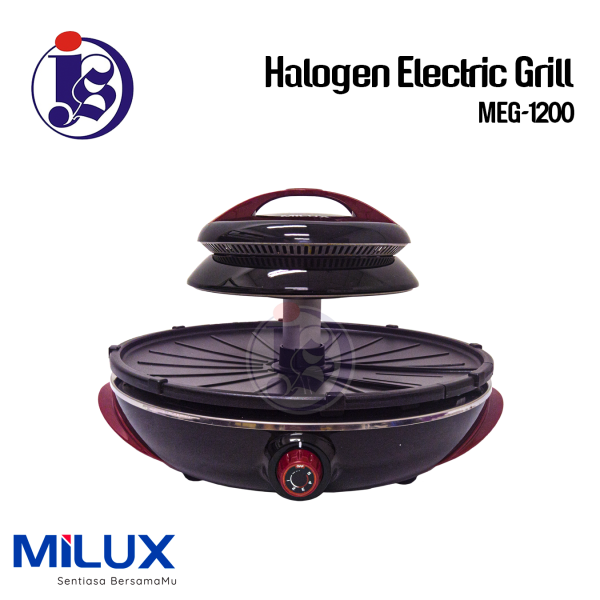 Milux Halogen Electric Grill MEG-1200 Grill Kitchen Appliances Selangor, Malaysia, Kuala Lumpur (KL), Seri Kembangan Supplier, Suppliers, Supply, Supplies | JS Kitchenware Sdn Bhd