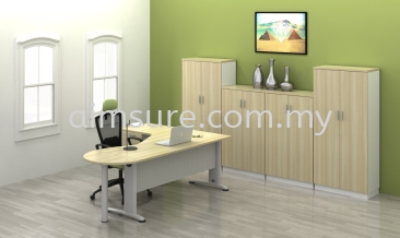 Executive table with cabinets AIM-BL-44-4D