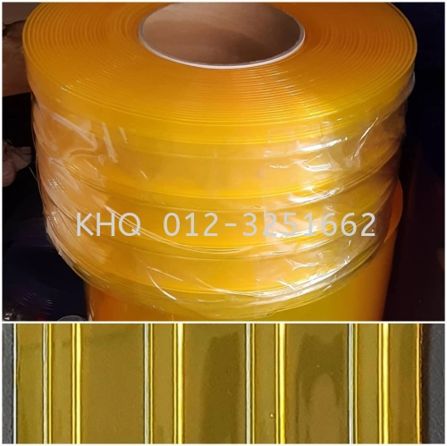 PVC Yellow Curtain Anti-Insect Ribbed Strip