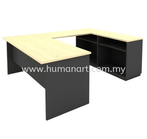 5 FEET U-SHAPE TABLE C/W DUAL LOW CABINET SET AGT 157- Jalan Ipoh | Ampang Point | Imbi