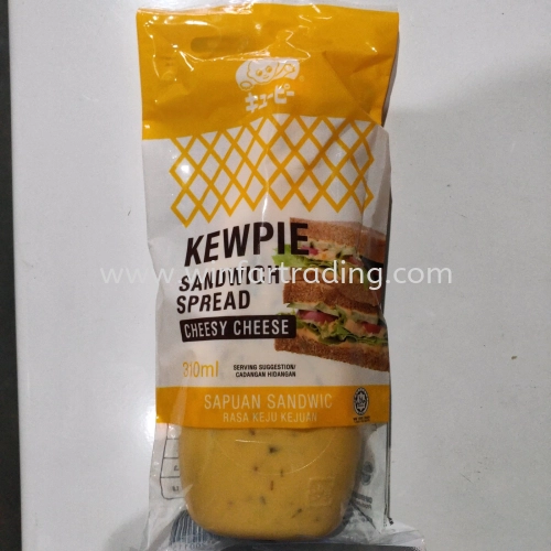 KEWPIE SANDWICH SPREAD CHEESY CHEESE 310ML HALAL BC 955582200115