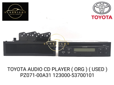 TOYOTA AUDIO CD PLAYER ( ORG ) ( USED ) PZ071-00A31 123000-53700101