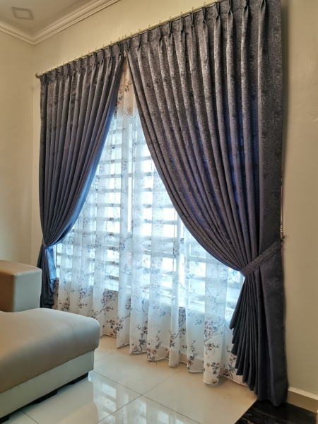  Rod Style Curtain Curtain Kedah, Malaysia, Kulim Supplier, Suppliers, Supply, Supplies | DE CURTAIN