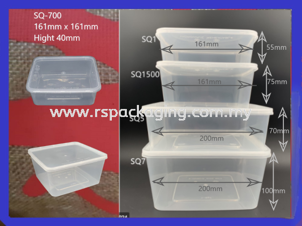 Large Square Contianer SQUARE PLASTIC CONTIANER MICROWAVEABLE PLASTIC CONTAINNER Kuala Lumpur (KL), Malaysia, Selangor, Kepong Supplier, Suppliers, Supply, Supplies | RS Peck Trading