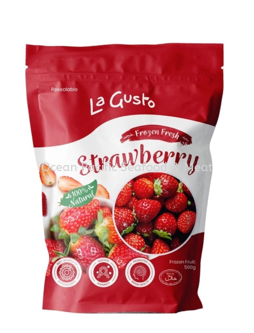 La Gusto Frozen Strawberry (500gm/pkt)