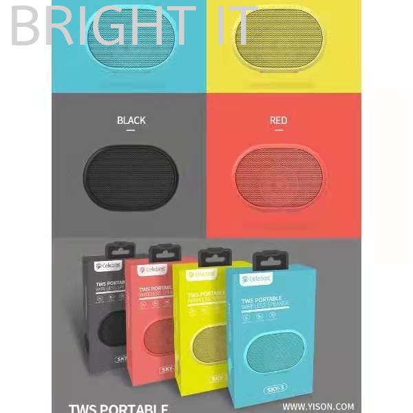 Celebrat SKY-3 TWS Wireless Speaker Speaker  Product Melaka, Malaysia, Batu Berendam Supplier, Suppliers, Supply, Supplies | BRIGHT IT SALES & SERVICES