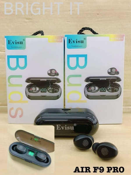 Evisu Air F9 Pro Earphone Mobile Phone Product Melaka, Malaysia, Batu Berendam Supplier, Suppliers, Supply, Supplies | BRIGHT IT SALES & SERVICES