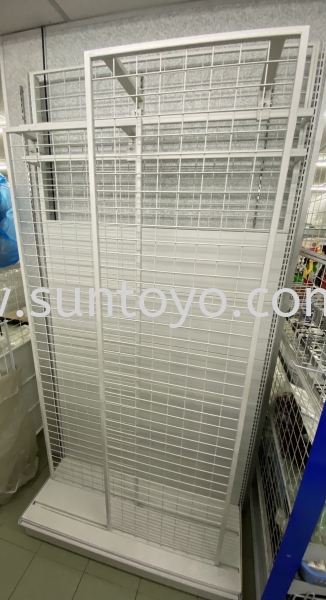 Gondola with Sliding Netting Gondola Retail Display Rack Johor Bahru (JB), Malaysia, Johor Jaya, Taman Sentosa Supplier, Suppliers, Supply, Supplies | Suntoyo Enterprise (M) Sdn Bhd