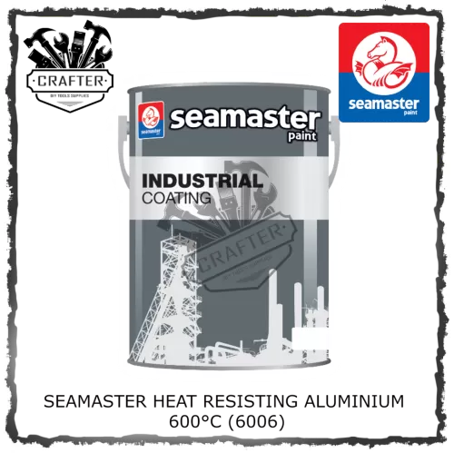 5L SEAMASTER ALUMINIUM HEAT RESISTANCE PAINT 600 DEGREE 6006