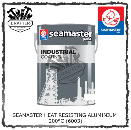 5L SEAMASTER ALUMINIUM HEAT RESISTANCE PAINT 200 DEGREE 6003