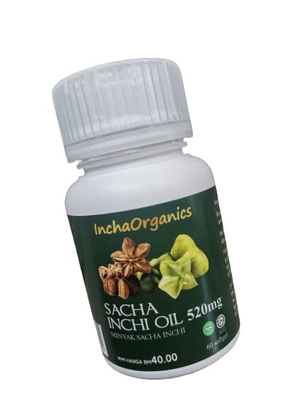 Incha Organics Sacha Inchi Oil Vege Softgel 60 capsules - RM40 / BTL Others Malaysia, Johor Bahru (JB) Supplier, Suppliers, Supply, Supplies | Sacha Inchi Marketing Sdn Bhd