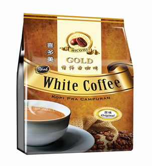 HICOMI GOLD WHITE COFFEE ORIGINAL Hicomi Brand BEVERAGE Malaysia, Perak, Sungai Siput Supplier, Manufacturer, Supply, Supplies | HICOMI INTERNATIONAL SDN BHD