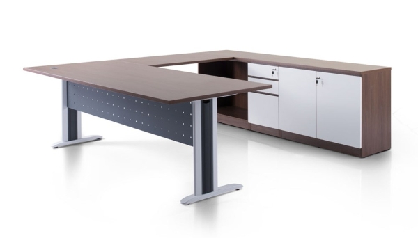 L shape table with Laven leg and credenza cabinet 1 Office desk Office table Office Director Table Malaysia, Selangor, Kuala Lumpur (KL), Seri Kembangan Supplier, Suppliers, Supply, Supplies | Aimsure Sdn Bhd