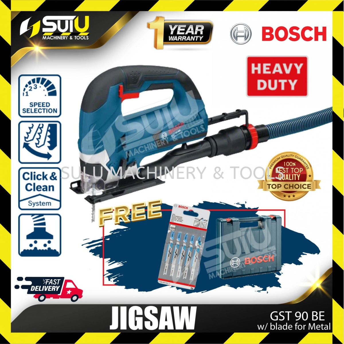 BOSCH GST 90 / GST90 BE / GST90BE Professional Jigsaw w/ blade for Metal  650w Jigsaw , Circular Saw ,