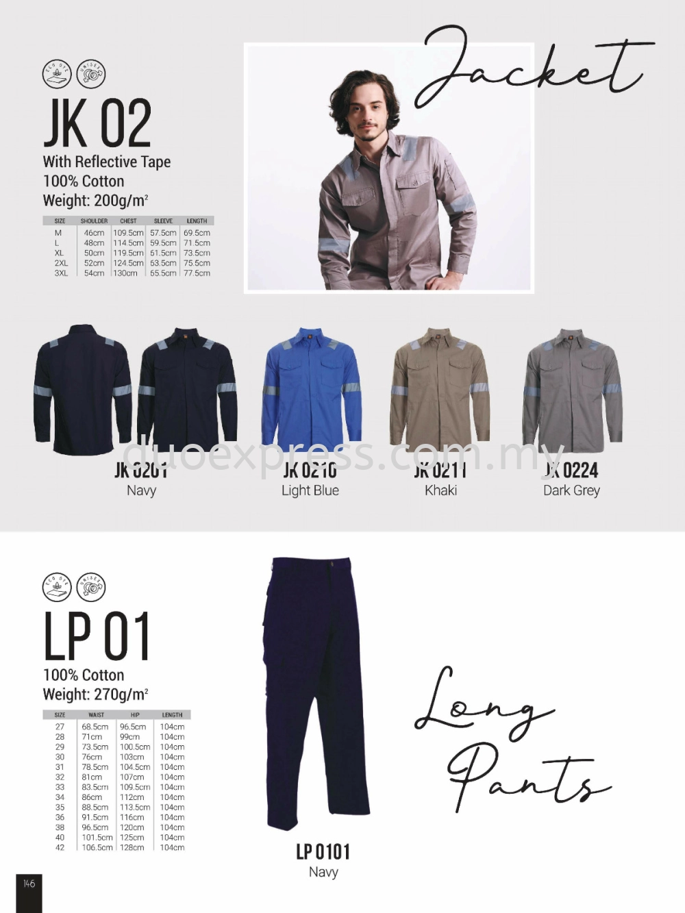 Oren JK02 LP 01 Worker Uniform