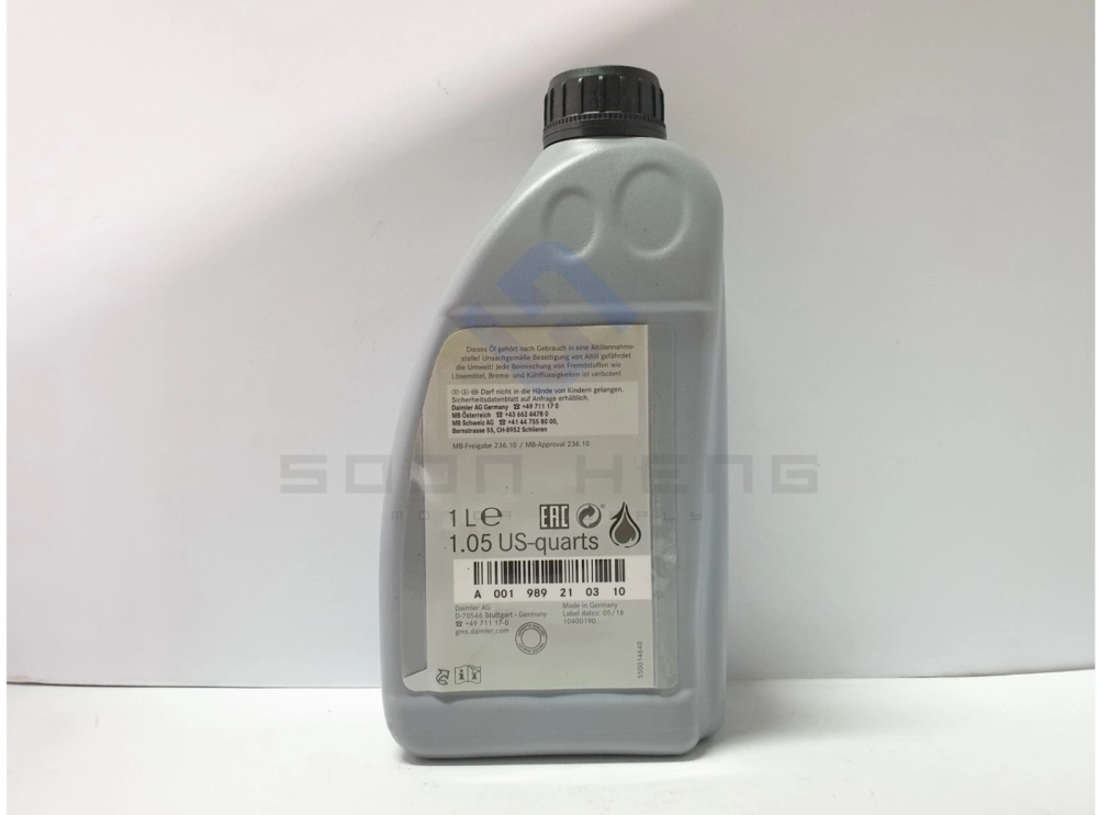 Mercedes-Benz With 722.3/ 4/ 5/ 6/ 7 Automatic Transmission - MB236.10  Automatic Transmission Fluid/ Oil (Original MB) Service Items & Lubricants  Transmission Oil Selangor, Malaysia, Kuala Lumpur (KL), Klang Supplier,  Suppliers, Supply,