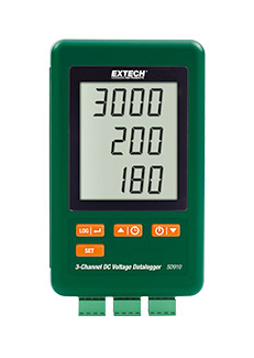 extech sd910 : 3-channel dc voltage datalogger