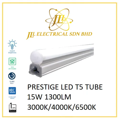 PRESTIGE LED T5 TUBE 15W 165-265V 1300LM 3FT [3000K/4000K/6500K]