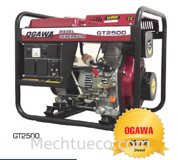 OGAWA DIESEL GENERATOR GT2500 1.8KVA Ogawa Diesel Generator Generator Petrol & Diesel Johor Bahru (JB), Malaysia Supplier, Retailer, Supply, Supplies | Mechtueco Enterprises (M) Sdn Bhd