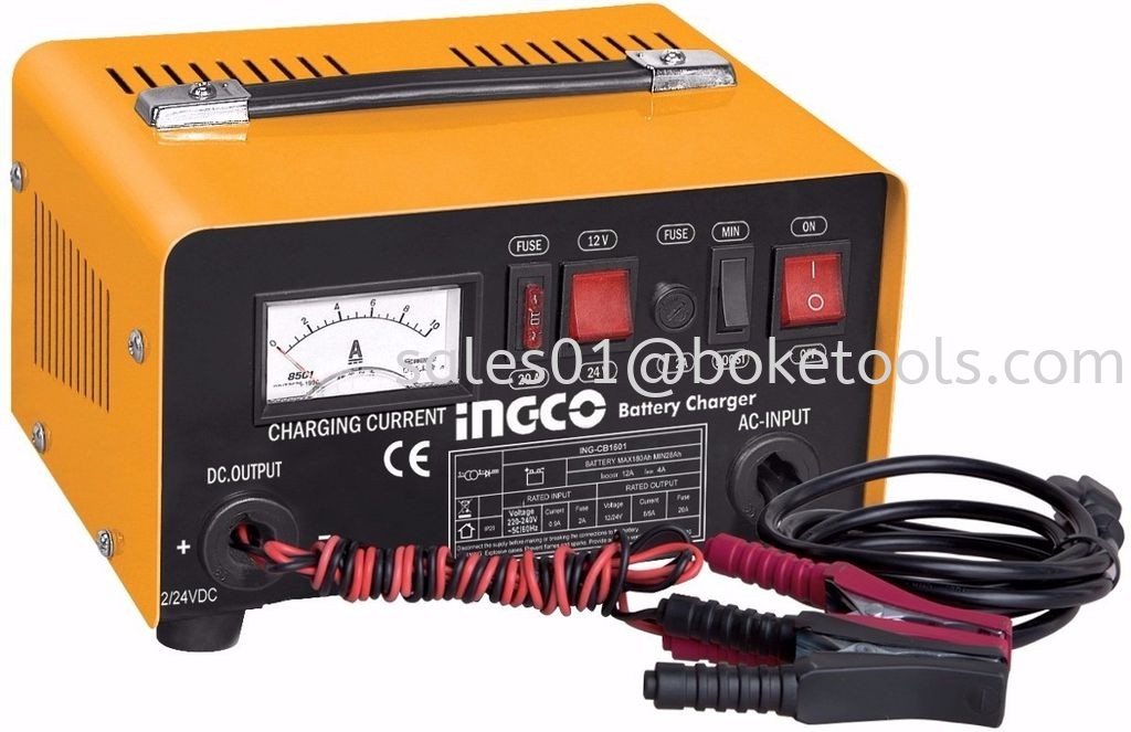 Carica batteria portatile auto moto 180 A 12 24 V ricarica Ingco Ing Cb1601