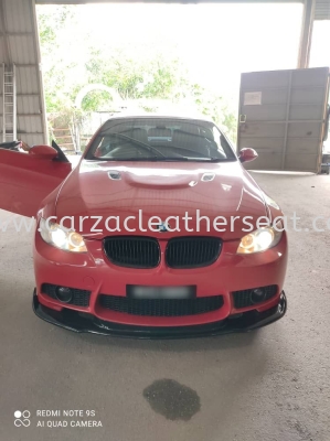 BMW M3  SEAT REPLACE SYNTHETIC LEATHER FROM RED TO BLACK