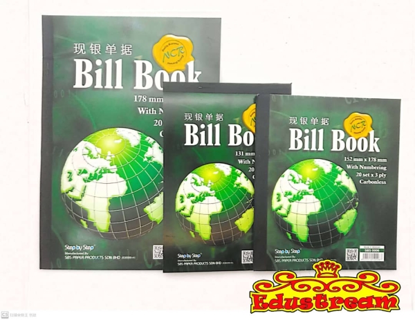 Step By Step NCR Carbonless Bill Book 3PLYx20Set Bill Book School & Office Equipment Stationery & Craft Johor Bahru (JB), Malaysia Supplier, Suppliers, Supply, Supplies | Edustream Sdn Bhd