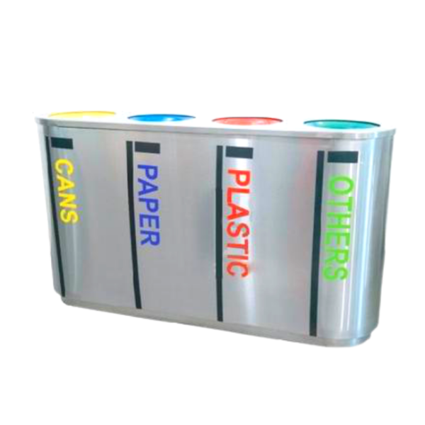 RB-187/4 Stainless Steel Recycle Bin Garbage Bin Penang, Malaysia, Perai Supplier, Suppliers, Supply, Supplies | YKF ACTIVE SDN. BHD.