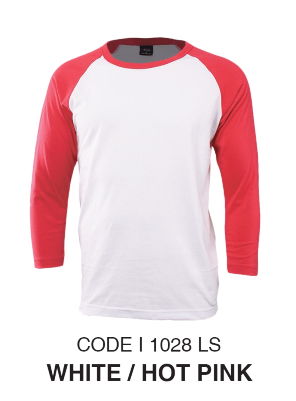 T-shirt Roundneck Raglan Adult & Children | Plain Long Sleeve Raglan Roundneck | 1028