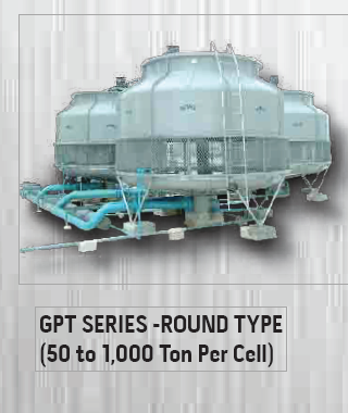 Genius Cooling Tower -GPT Series -Round Type (50~1000 Ton)