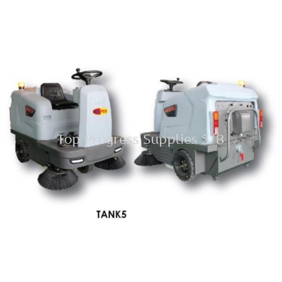 TANK5 MANUAL SWEEPER / RIDE-ON SWEEPER