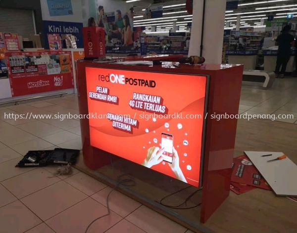 Red one aluminum cading fabric lightbox signage signboard at klang kuala lumpur LED Fabric Light Box Selangor, Malaysia, Kuala Lumpur (KL) Pembuat, Pebekal, Pemasangan | Great Sign Advertising (M) Sdn Bhd