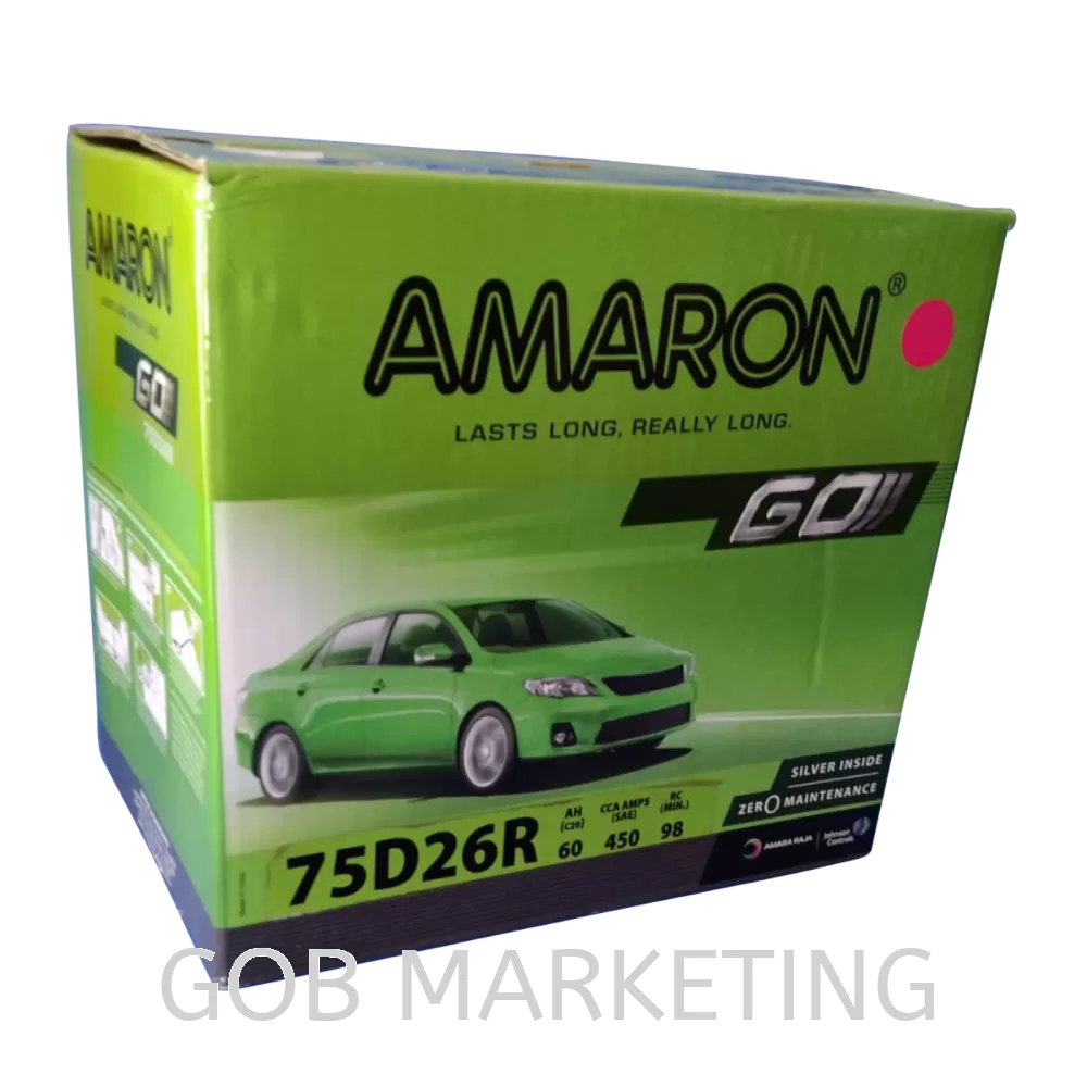 Amaron Go 75D26R (60AH, 450CCA)
